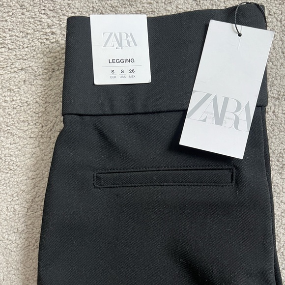 Brand new with tag Zara leggings size S. Zipper at bottom of leg 7385/270/800 - Picture 4 of 5